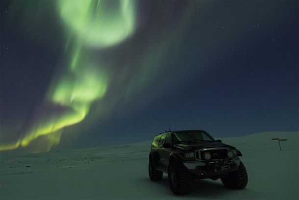 Norrskenet med superjeep