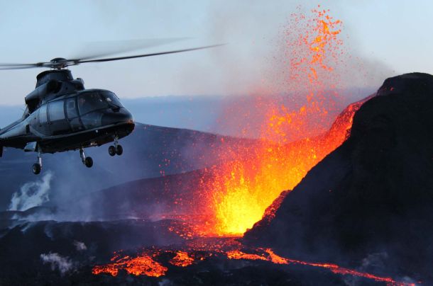 helikoptertur vulkan Island