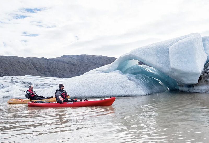 kajak heinabergslón island