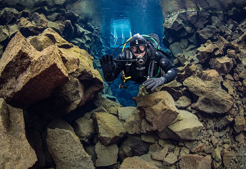 Guidad dykning Island