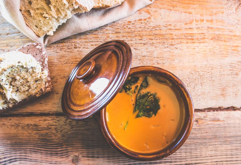 traditionell mat Island