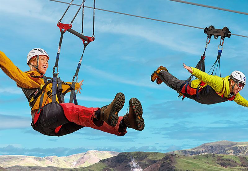 zipline gyllene cirkeln