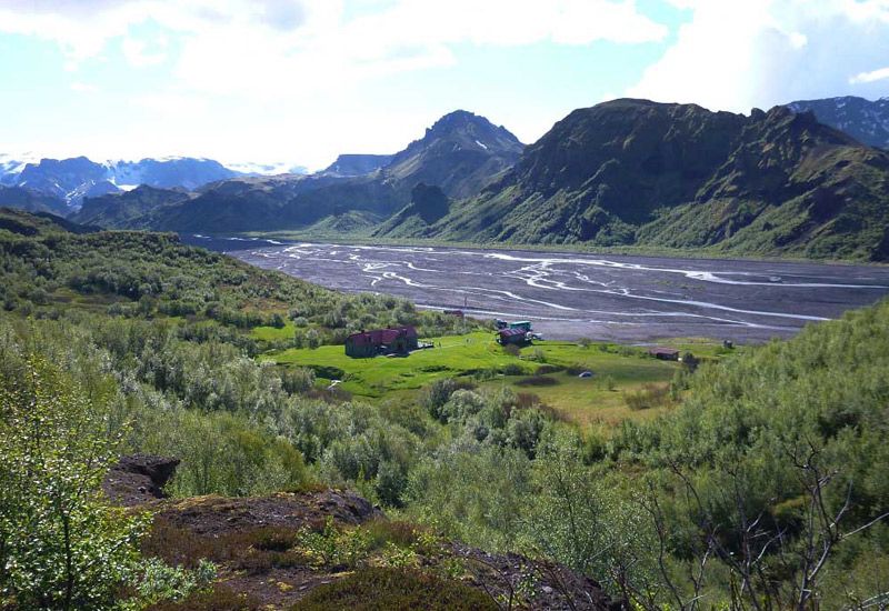 vandring mellan glaciärer