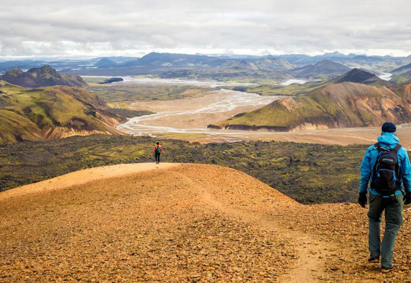 vandring isländska höglandet