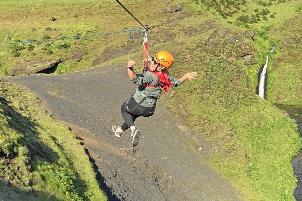 zipline Vík Island
