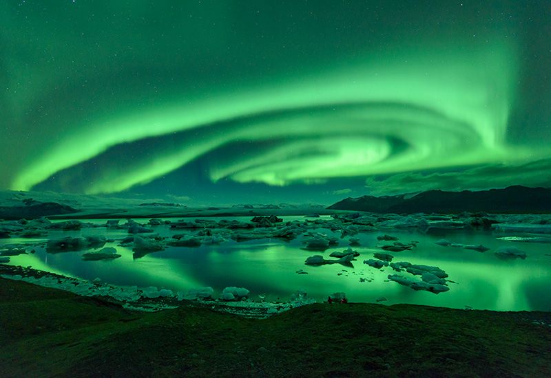 upplev norrskenet på Island