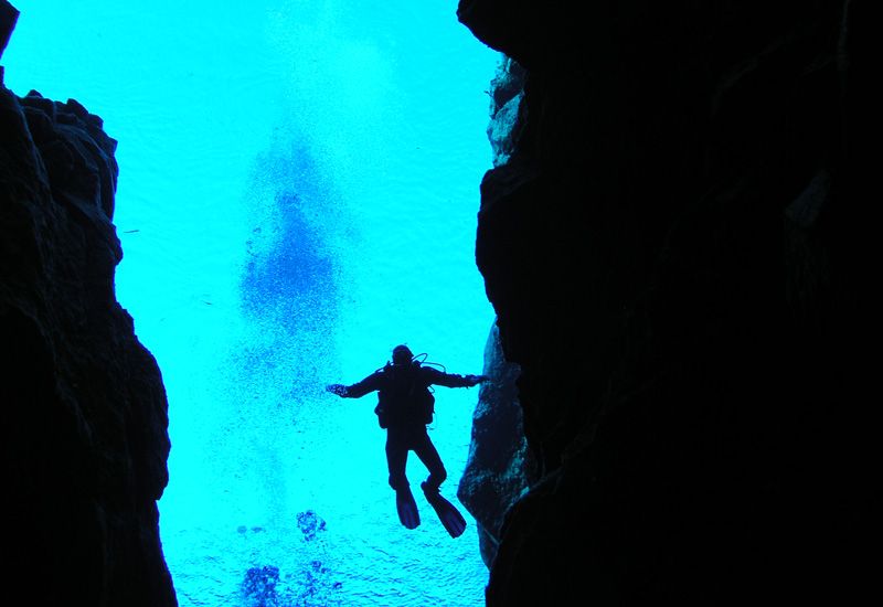 Guidad dykning Island