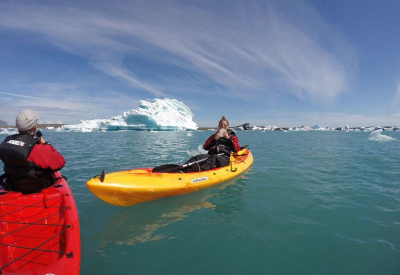 kajak jökulsárlón island