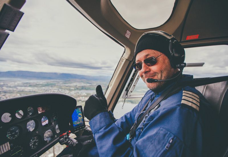 Reykjavik panorama helikopter
