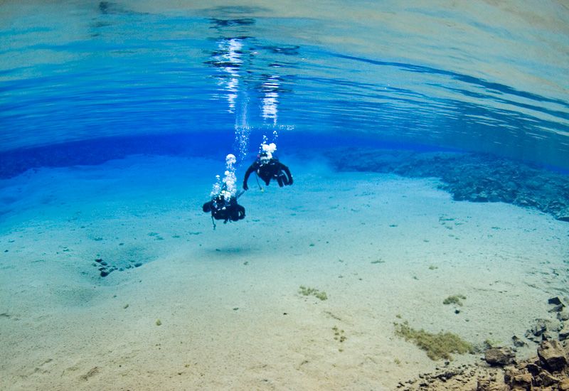 Silfra dykning Gyllene Cirkeln