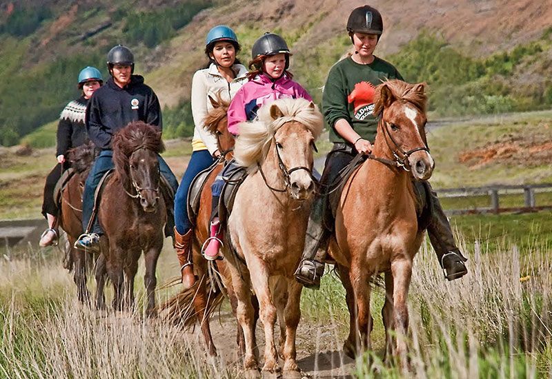 Lugn ridning i Ölfus