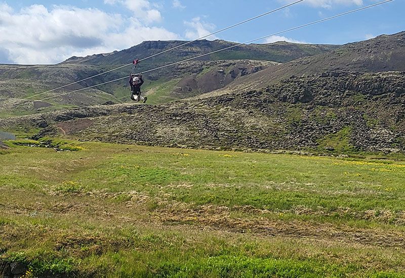 zipline och canyon Island