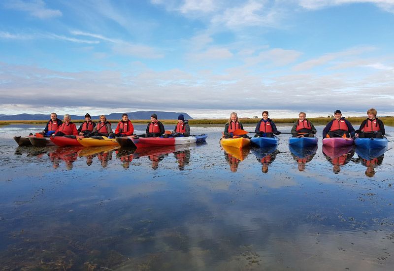 kajak i vild natur island
