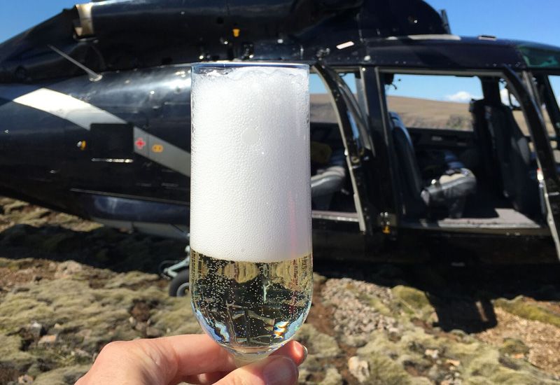 lyxig helikoptertur Island