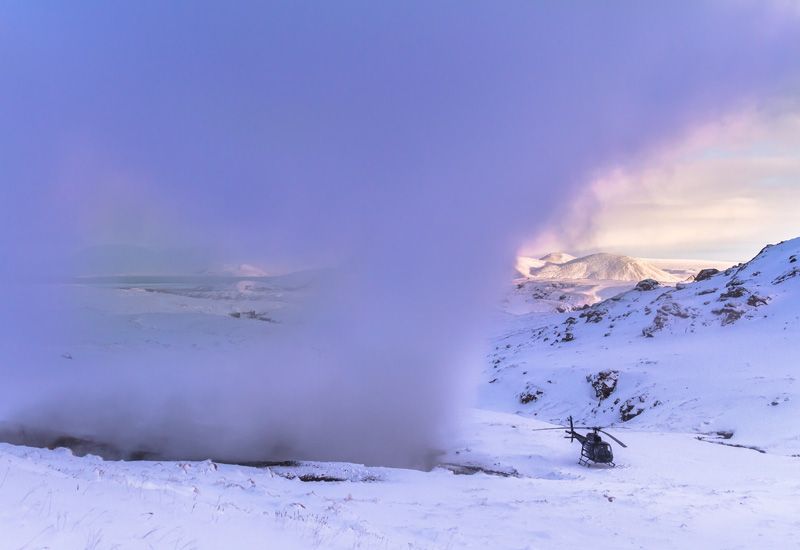 island aktiviteter helikopter