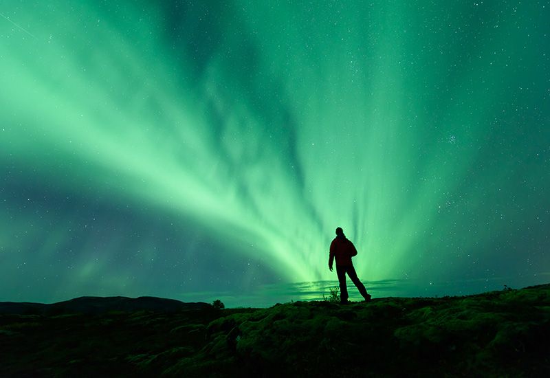 guidad norrskenstur Island