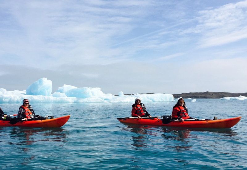 kajak äventyr jökulsárlón