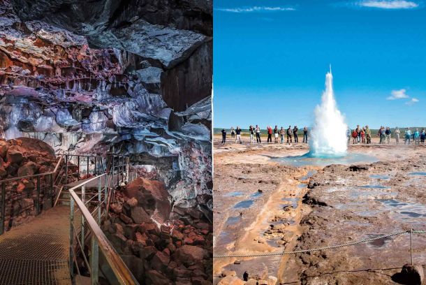 Lavatunnel & gyllene cirkeln