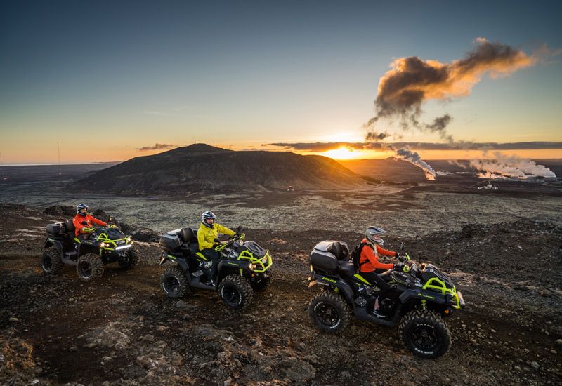 Vulkanlandskap Island